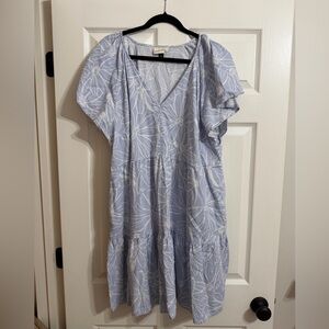 Universal Thread Light Blue Floral Midi Dress